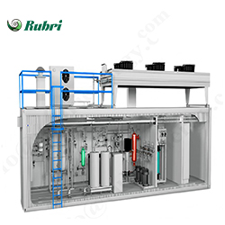 500Nm³/j 2500KW Sistem Pengeluaran Hidrogen Elektrolisis Air Beralkali