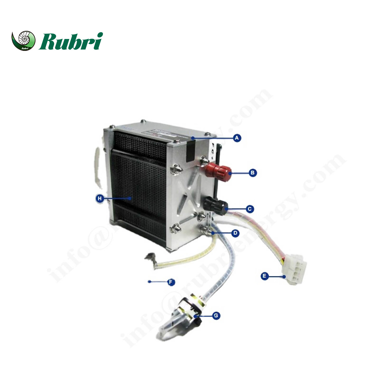 Penjana Kuasa Sel Bahan Api Hidrogen Bersejuk Udara 500W
