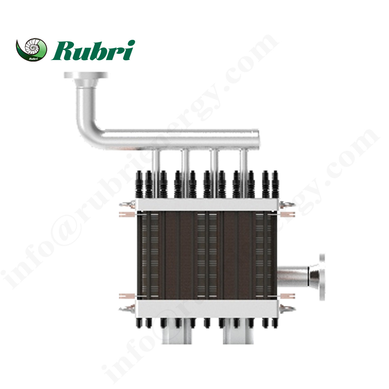 5Nm³/j 25KW Peralatan Pengeluaran Hidrogen Elektroliser Air PEM